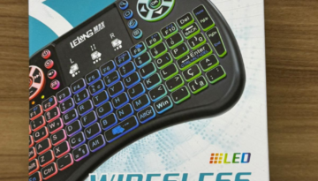 Mini Teclado Wireless Touchpad Sem Fio Iluminado LE-7716